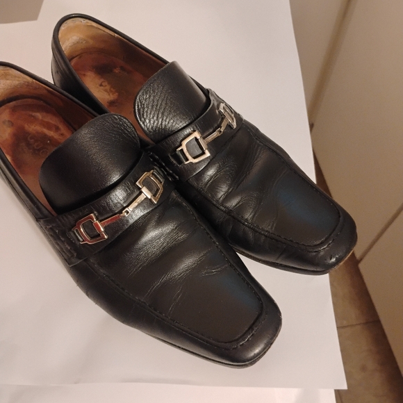 Men’s Gucci horsebit loafers black Vintage Fair   As Is UK 8 Us 8.5 - Picture 1 of 16